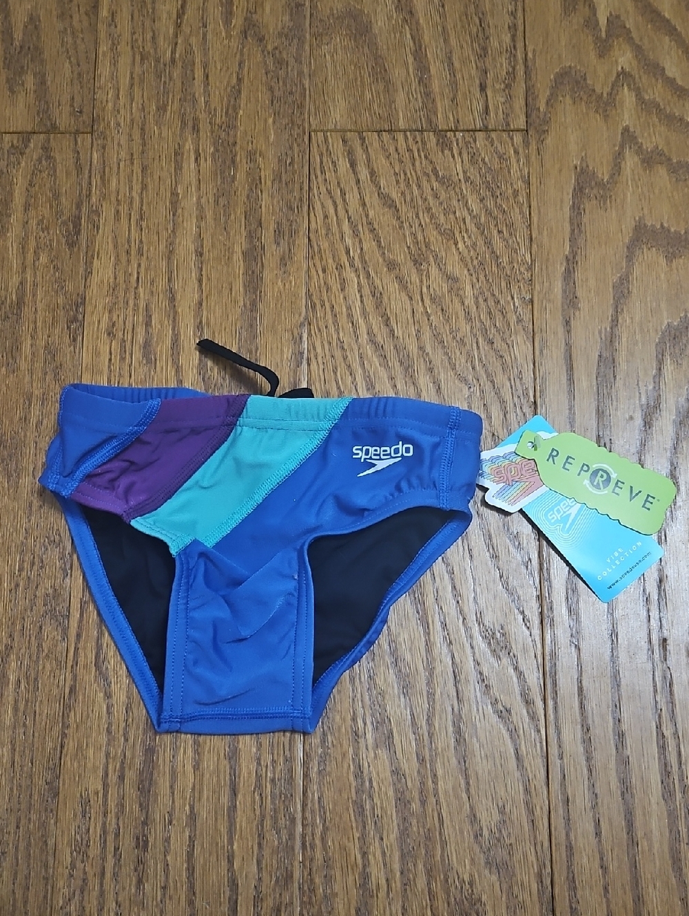Speedo Men's Dual Colorblock One Brief Dazzling Blue Size 24
